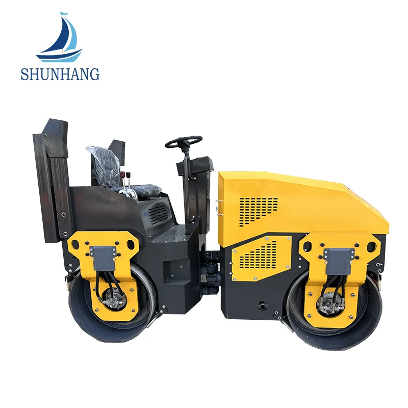 1200 mm dobbelt trommekomprimering 6 ton drivende road rulle