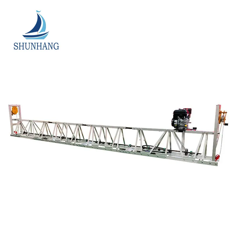 4m betongulv aluminium vibrerende truss -screed -maskine