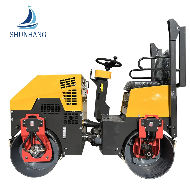 800 mm dobbelt trommekomprimering 3 ton kørsel Road Roller