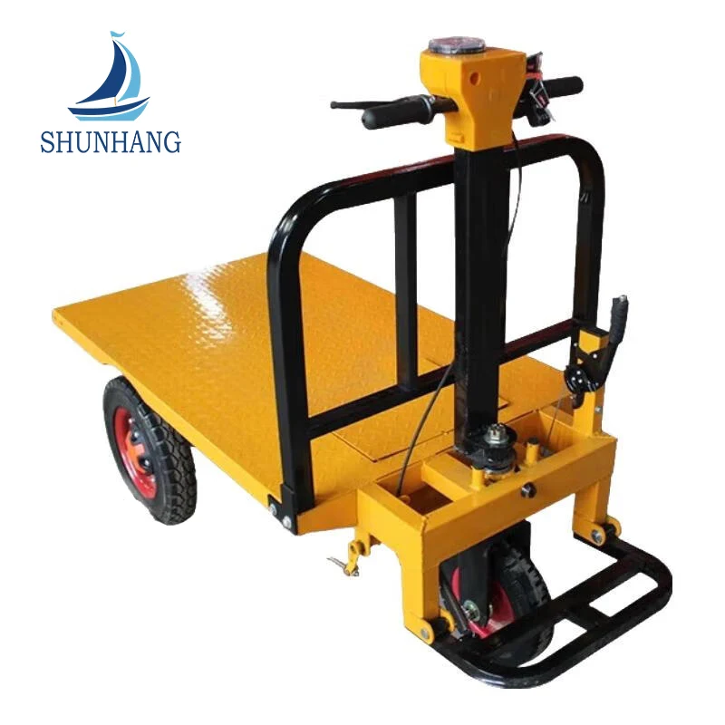 800W Motor Stand-On Concrete Transport Flat Car
