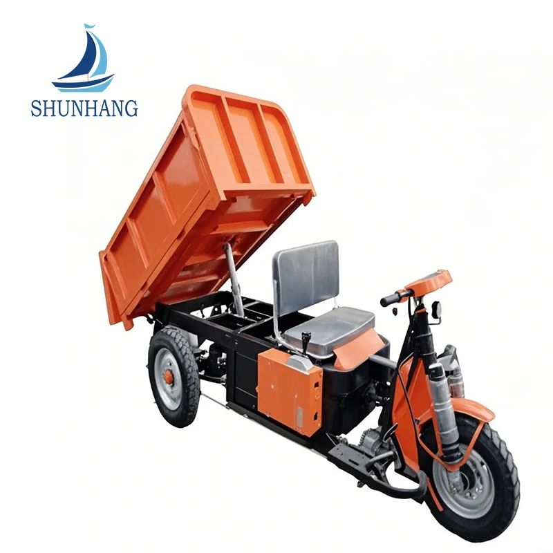 Belastningsbeleje 1,5 ton 72V batteri Engineering Tricycle